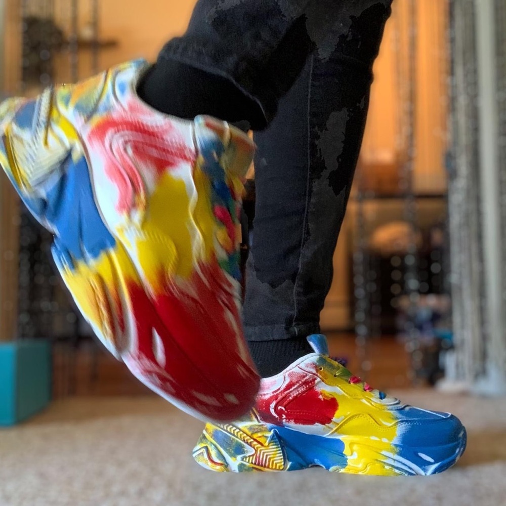 Shein Colorful Art Sneakers